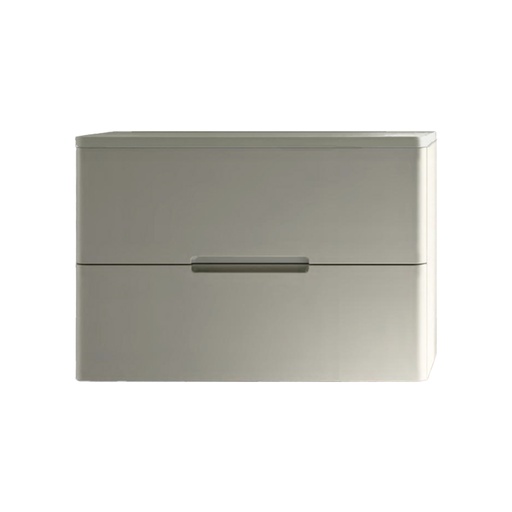 [1616C4196] Meuble Claire Soft 70xH60xP45 cm avec 2 tiroirs H30 cm, un trou pour lavabo central, laqué mat LC, 514 Avorio opaco