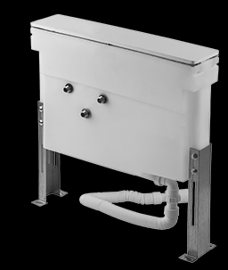 [1621C1900] Secur Box pour robinetterie sur plan de baignoire (facultatif). A compléter de plaque de finition pour secur box, chromé