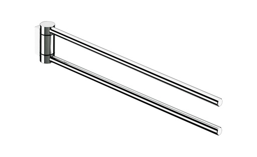 [1690C1554] Porte-serviette Plan S 30 cm, 2 bras mobiles, chromé