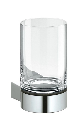 [1690C1558] Porte-verre Plan verre en cristal, chromé