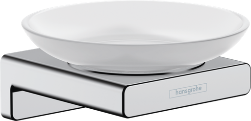 [1690C1605] Porte-savon AddStoris modèle mural, bol en verre, chromé