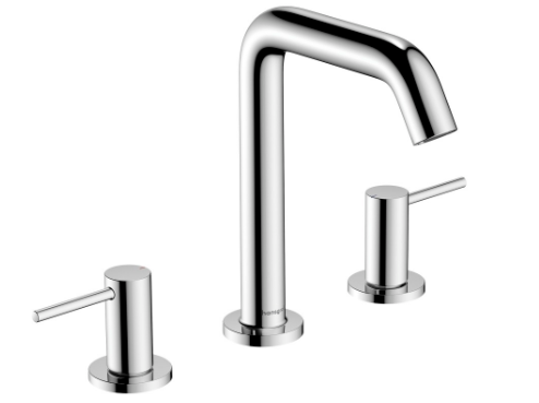 [1621C1973] Batterie à 3 trous Tecturis S 150, S 139 mm, goulot fixe hauteur d'écoulement 152 mm EcoSmart+, avec vidage Push-Open, débit 4 l/min, chromé