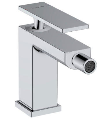 [1621C2022] Mélangeur de bidet Tecturis E - S 149 mm, goulot fixe hauteur d'écoulement 101 mm avec vidage excentrique, chromé