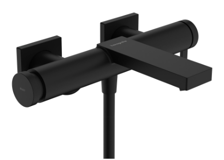 [1621C2047] Mélangeur de bain Tecturis E - E 138-162 mm, raccords S débit 22 l/min, noir mat