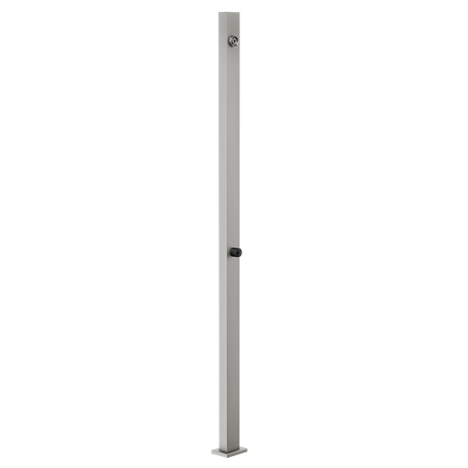 [1621C2112] Douche d'extérieur GESSI hauteur du pommeau de douche 220.5 cm, D 6,0 cm, à compléter avec le kit 63213 et spotwater, sans corps à encastrer 63215, noir XL