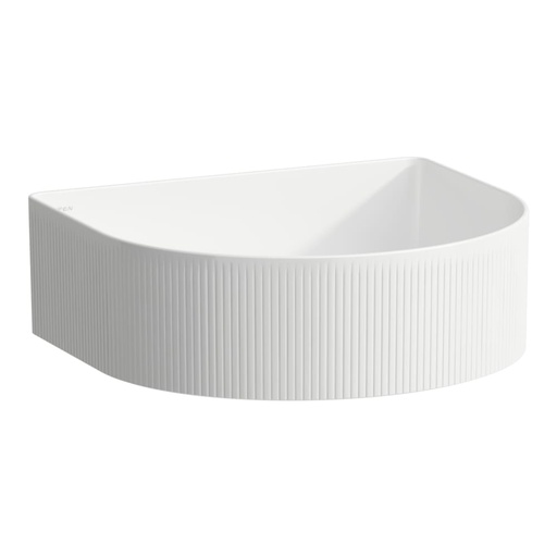 [1624C0802] Lavabo à poser Sonar 36,5 x 41 cm, SaphirCéramique avec texture sans trop-plein, sans trou robin., standard, blanc