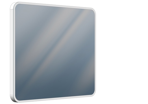 [1617C0590] Miroir lumineux SPHERA LED SPL 90 blanc, L 90 x H 75 x P 4.5 cm, LED 46 W, commande en bas au milieu, graduable et tunable white, Lumen 5510