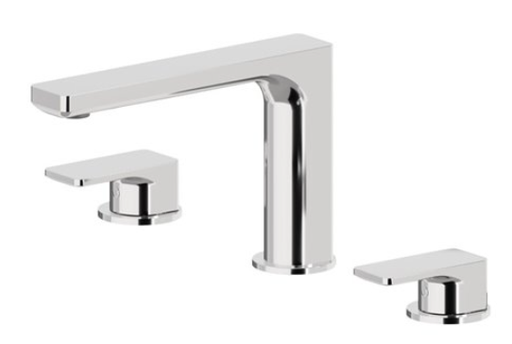 [1621H0950] Mélangeur de lavabo à 3 trous B-EASY S 165 mm sans vidage, débit 5 l/min, chromé