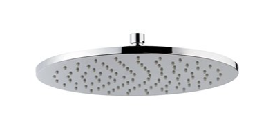 [1621H0978] Tête de douche ronde en laiton B-EASY avec jet pluie, h. 8 mm, diam. 300 mm, sans bras, chromé