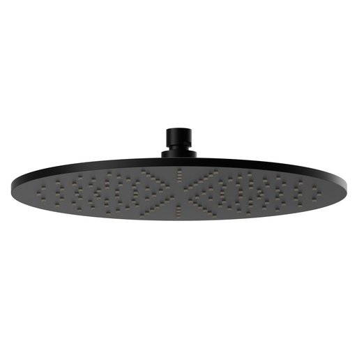 [1621H0979] Tête de douche ronde en laiton B-EASY avec jet pluie, h. 8 mm, diam. 300 mm, sans bras, noir mat