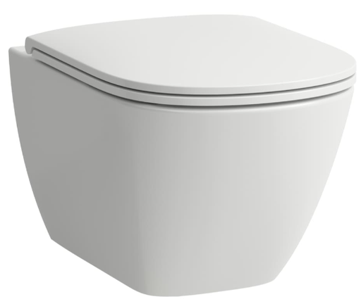 [1625C0295] Cuvette murale LUA UP silencieux, Silent-Flush/rimless, céramique fixation cachée pour chasse d'eau à encastrer avec protection sonore, standard, blanc