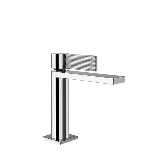 [1621C2254] Mitigeur de lavabo INVERSO DIAMANTATO S 126 mm H goulot 127 mm, avec bonde "Stop&Go" et flexibles de raccordement, 031 Chrome