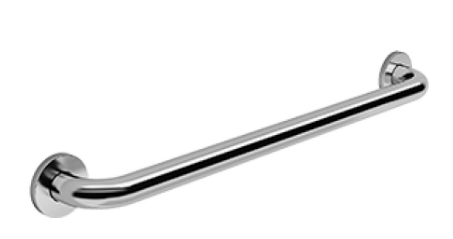 [1618C0604] Barre d'appui IneoLine Plus 30 cm, acier inoxydable Design Grip matériel de fixation inclus, Acier inoxydable brossé mat