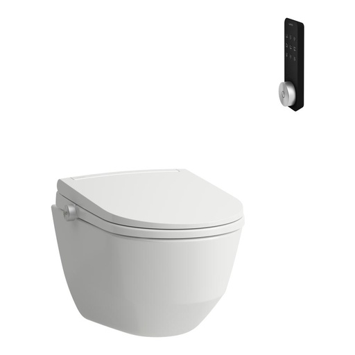 [1626M0010] WCdouche Cleanet Pro Sit UP 37 x 42.5 x 53 cm Céramique, composé de: support WC douche Cleanet Sit et cuvette murale Pro, y compris jeu de fixation mural Easy-Fit 2.0 M12 (H893827) blanc brillant