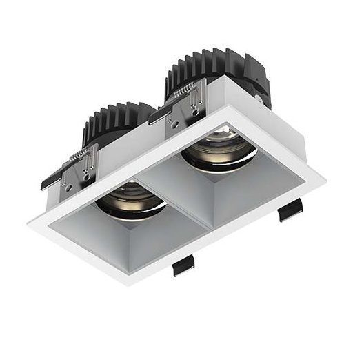 [2212C0027] CAR - Club M3+TSA1D - 3000K - 2x13W - 1600lm - 35° - UGR19 - ON/OFF - Blanc