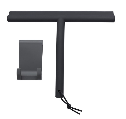 [1690C1843] Raclette de douche Scala dimension 24.3 x 17.3 cm, anthracite avec support