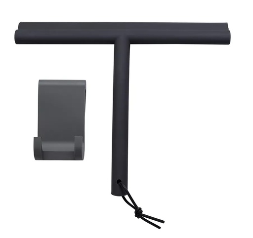 [1690C1843] Raclette de douche Scala dimension 24.3 x 17.3 cm, anthracite avec support