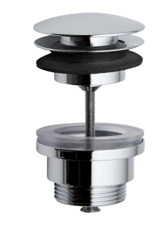[1614C0090] Vidage Automatic Clic, avec bonde 63mm, pour tous les mitigeurs sans levier de vidage, chromé