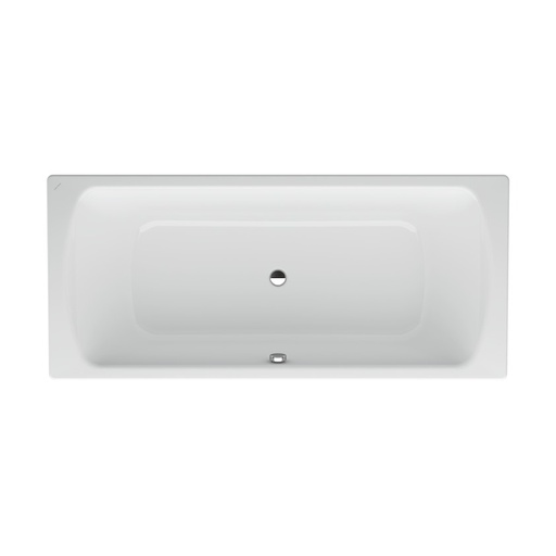 [1610M0070] Baignoire MODERNA PLUS DUO 180 x 80 x 45 cm, acier isolation phonique, standard, blanc