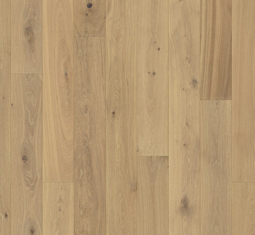 [1411C0106] Parquet 3plis 3060 Rustique - chêne brossé Huil.nat.blc pl 1 frise monol.mini-chf- 2200x185x13 - 3.663m2/cart. - 117.216m2/pal. - 8kg/m2
