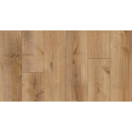 [1413C0013] Parquet mélaminé 1050 4V- Chêne Monterey légèrement bla. text.satin monolame chanf.- 1285x194x8 - 2.493m2/cart. - 99.716m2/pal. - 7.7kg/m2