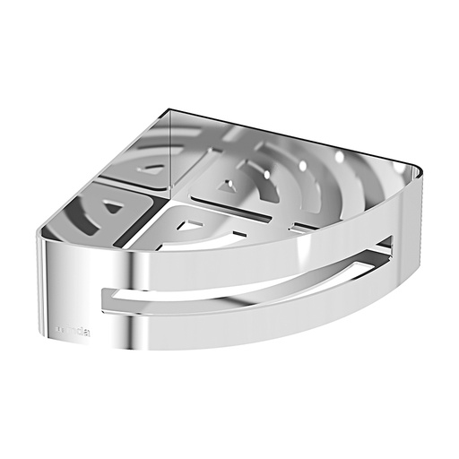 [1690C0679] Corbeille de douche INDA modèle d'angle 20 x 6 x 20 cm, acier inoxydable brillant (compatible avec du chromé)