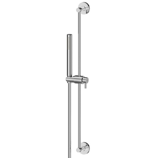 [1621H0185] Glissière de douche en laiton 69,1 cm, HAKA / B-EASY inclus flexible 150 cm et douche à main, chromé