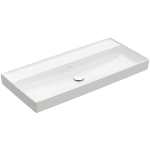 [1624S0214] Lavabo COLLARO 100 x 47 cm, céramique sans trop-plein, sans trou robin., standard, blanc