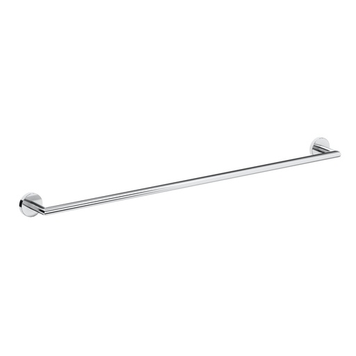 [1690C0561] Porte-serviette 60 cm ODM, H4.5 x L59.5 x P4.5/7.1cm, rosace ronde, chromé