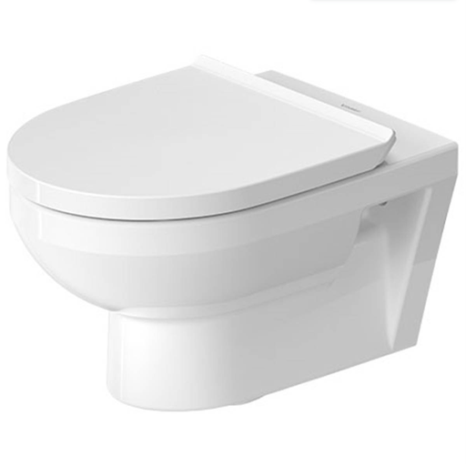 [1625M0185] SET Cuvette murale DURASTYLE BASIC UP Rimless (Duravit No.1), se compose de cuvette murale DuraStyle Basic, quantité d'eau de rinçage 4.5 L et siège de WC DuraStyle Basic amovible, abaissement automatique, standard, blanc