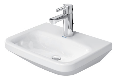 [1624C0252] Lave-mains DURASTYLE 45 x 33,5 cm, céramique sans trop-plein, 1 trou robin., standard, blanc
