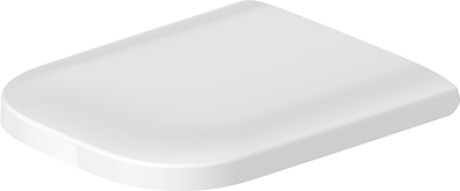[1625C0178] Siège de WC HAPPY D.2 avec couvercle, amovible abaissement automatique SoftClose, charnières acier inoxydable, blanc