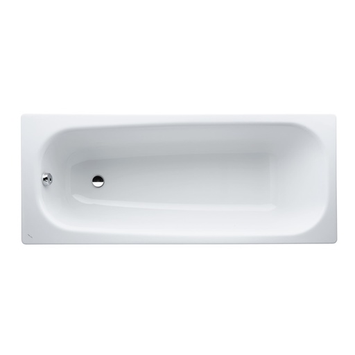 [1610C0113] Baignoire MODERNA PLUS 160 x 70 x 39,5 cm, acier isolation phonique, standard, blanc
