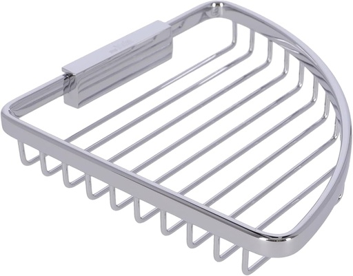 [1690C0646] Porte-savon à barrettes FORUM QUADRA, modèle d'angle 20 x 19 x 4 cm, chromé
