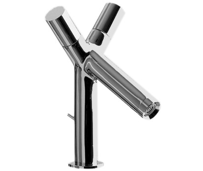 [1621C0627] Mélangeur de lavabo STARCK S 103 mm goulot fixe sans tige à tirette, avec soupape à grille non verouillable, débit 5 l/min, groupe acoustique I, chromé