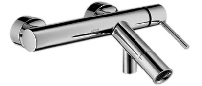 [1621C0635] Mélangeur de bain STARCK E 134-166 mm, raccords 1/2" sans douche à main groupe acoustique I, chromé