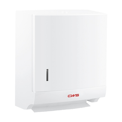 [1618C0014] Distributeur essuie-mains CWS PARADISE PAPER SLIM S L 29,7 cm,H 33,6 cm,P 15,1 cm boîtier matière synthétique fermeture à clé, pour 300 feuilles, sans panel Nr 1000428.XX