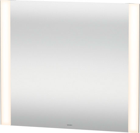 [1617C0322] Miroir lumineux GOOD LED 80,0 x 70,0 x 3,4 cm bandeau lumineux latérale interrupteur mural, module LED température couleur 4000 Kelvin, 20 W, IP44++, fixations incluses