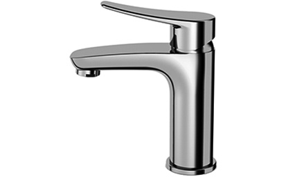 [1621C0821] Mélangeur de lavabo ACTIVO S 100 mm, goulot fixe sans vidage, tuyaux de raccordement flexibles 3/8" groupe acoustique NT, chromeline