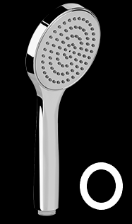 [1621C0913] Douche à main EMPORIO Diam. 100 mm, 1 jet, groupe acoustique I, débit 9 l/min, 299 noir XL