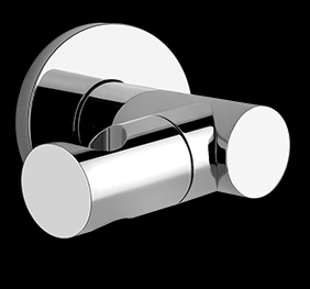 [1621C0919] Support mural EMPORIO orientable pour douchette, rosace ronde, chromé