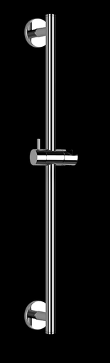 [1621C0931] Glissière EMPORIO 60 cm, avec support à rotule, groupe acoustique 1, chromé