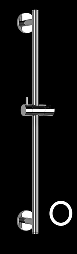 [1621C0932] Glissière EMPORIO 60 cm, avec support à rotule, groupe acoustique 1, 299 noir XL