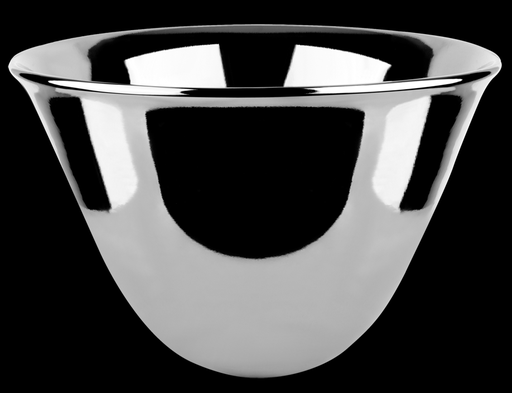 [1624C0621] Vasque à poser GOCCIA Diam. 50.0 cm, H 30.0 cm sans trop-plein, finitions grès, 519 platine brillant