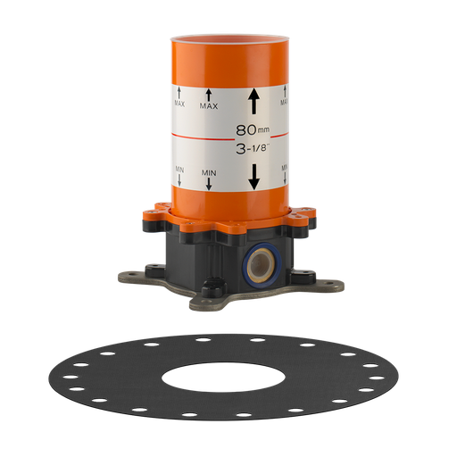 [1621C0999] Corps à encastrer Gessi ORIGINI / RETTANGOLO K / GESSI 316 / RETTANGOLO / ELEGANZA / CONO / ANELLO pour batterie et mélangeur de bain modèle à colonne, groupe acoustique NT