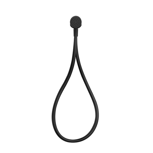 [1621C1007] Ensemble magnétique pour Nr. 63002 comprenant sortie coudée murale 1/2", douchette Diam. 55 mm 1 jet anticalcaire, flexible 1.50 m, 299 noir XL