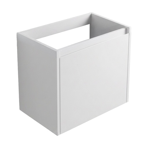 [1616M3589] Elément inférieur sous-meuble THEO pour lave-mains P 25.3 x L 45.0 x H 50.0 cm, ouverture Push&Pull sur porte (indiquer ouverture porte à droite ou à gauche A CONFIRMER), mélaminé, Finitions Dekorativo 3D à choix A CONFIRMER