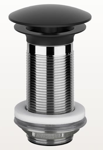 [1621C1029] Vidage Diam. 63 mm, capuchon 72 mm, EMPORIO, G 1-1/4", H 100 mm, toujours ouvert, sans trop-plein, 299 noir XL