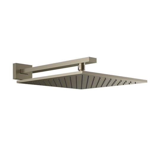 [1621C1410] Douche de tête, RETTANGOLO, L30xP30 cm, avec bras de 38 cm, carré, 3 bar, débit 12 l/min, 149 Finox