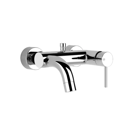 [1621C1052] Mélangeur de bain VIA TORTONA, E 150 mm, avec raccords excentriques 1/2 X 3/4, sans tuyau de douche et douchette, groupe acoustique II, débit 20 l/min, chromé